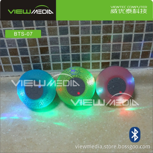 BTS-07 hands free phone waterproof shower Bluetooth speaker